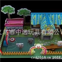 供应Mini3dpuzzle喜洋洋立体拼图存钱罐