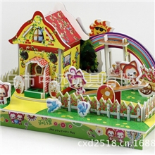 2013年大量供应新款阿狸小屋DIY立体拼图