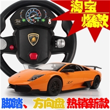 美致2015F兰博基尼遥控车重力感应方向盘遥控车玩具正品授权