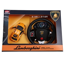美致25021F兰博基尼正品授权重力感应方向盘遥控车玩具批发