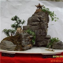 供应家居饰品及各种规格的室内外山石山水盆景