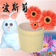 【厂家直销】十二生肖-开心兔花盆迷你园艺花盆