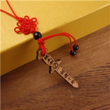 DR-TBC-204，供应手机挂件辟邪剑小商品桃木挂件厂家直销批发定做