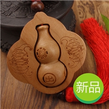 DR-THC-196，蝙蝠葫芦高档桃木汽车挂件，桃木汽车挂饰吊坠可定做