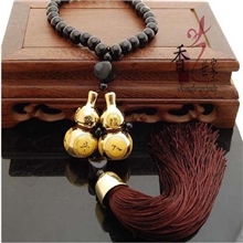 汽车用品汽车挂饰镀金双葫芦汽车挂饰佛教汽车挂饰汽车用品