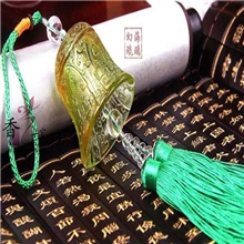 汽车饰品高档水晶镂空铃铛挂件出入平安汽车饰品饰品挂件