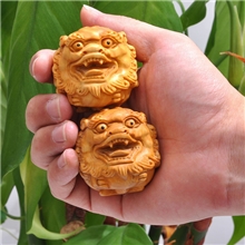 和卉堂黄杨木雕貔貅保健球红木工艺品文玩手把件送老人礼品