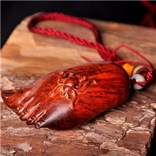 和卉堂红木红酸枝知足常乐手把件手玩件摆件蜘蛛小脚丫风水挂件