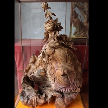 红豆杉木雕孔雀喜鹊花开富贵精品工艺品居家摆件