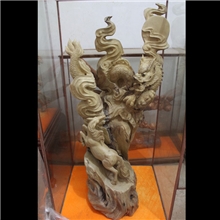 楠木木雕龙木雕马龙马精神马到成功祥云工艺品摆件