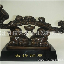 供应铜风水用品铜如意吉祥象如意风水工艺品铜工艺品铸造铜装饰