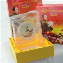 一代伟人毛泽东纪念章纪念币厂家直销收藏品80克彩银纪念章