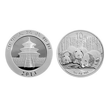 2013年熊猫银币1盎司圆形银币熊猫纪念币物美价廉