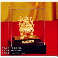 厂家直销现代黄金创意礼品摆件《聚宝盆》促好运送朋友生日