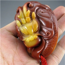 【文峰正品】福建寿山石精品把件手玩芙蓉石傲龙