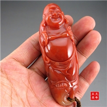 【文峰正品】福建寿山石精品把件手玩芙蓉石弥勒佛