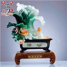 【燕藏家礼品】聚福宝盆工艺摆设树脂工艺品礼品家饰*视频+防伪