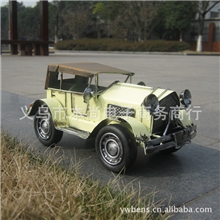 纯手工铁皮车模型批发铁艺家居装饰摆件婚纱摄影道具摆设