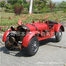 铁艺仿真老爷车模型家居装饰摆设影楼摄影道具铁皮车模型批发