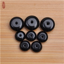 天然黑玛瑙6-9mm隔珠/隔片佛珠垫片热卖diy首饰配件批发