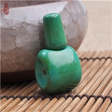 天然抛光优化绿松石藏式佛珠配件佛塔佛头三通佛珠diy饰品配件