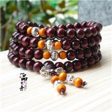 佛珠批发红檀黑檀木佛珠手链108颗男士款8MM年度最热卖佛珠