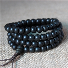 越南入门级水沉佛珠108颗念珠手链批发沉香念珠手串CX211