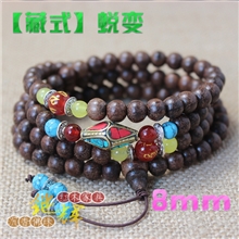 款式二藏式金丝沉佛珠念珠蜕变108颗男女款水沉手链CX235