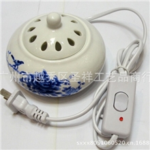 手绘花电子恒温90度香熏炉/精油熏香炉/不怕干烧