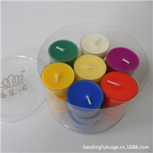 厂家批发塑料壳酥油灯28粒4小时七彩莲花灯