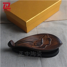 熏香炉厂家直销香炉批发精品紫砂香炉小荷叶香插手工制作