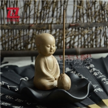 小沙弥香板香插熏香炉佛教用品德化批发纯陶制作中式摆设
