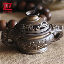 香陶瓷香炉熏香炉精品紫砂香炉饕餮纹龙耳香炉特价直销