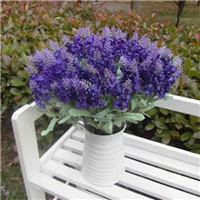 【伊德】H06610头普罗旺斯薰衣草深紫仿真花干花人造花仿真植物