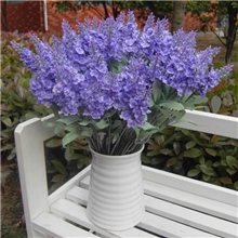 【伊德】10头薰衣草3色可选仿真植物仿真花鞋花帽子花手工花