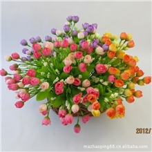 供应仿真花茶玫15花星星包拇指玫瑰厂家直销