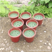 供应低价多用塑料花盆13厘米花盆带盖075095