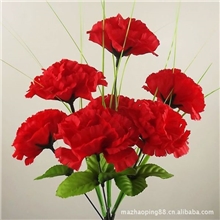 供应人造绢花人造丁香花仿真康乃馨7头丁香把花