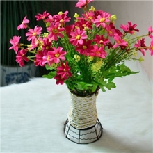 网络爆款藤编小篮子仿真花器批发多种款式颜色小额批发热卖