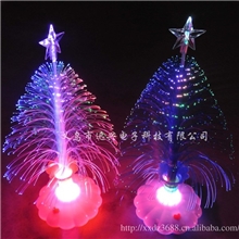 发光玩具光纤花/丝地摊货源批发闪光变色花礼品七彩圣诞树017