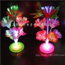 义乌小商品批发仿真花/光纤花地摊货源家居摆饰七彩水仙花065