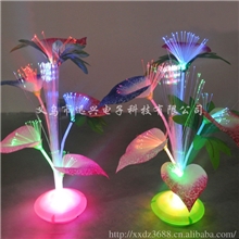 光纤花/仿真花批发厂家直销发光玩具地摊货源马蹄莲闪光花031