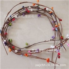 田园风花环藤条编织手工DIY花环40CM花环手环饰品批发直销