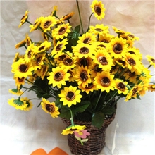 仿真花批发太阳菊田园野菊花仿真花塑料花