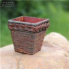 热销D2105-小四方盆(小号)小额批发木质花盆四方花器木质花器