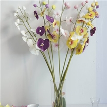 《热销推荐》浙江仿真花工厂PU蝴蝶兰高仿真花装饰花PU花批发