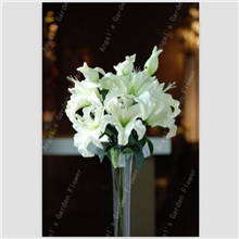 【厂家直销】百合花PU百合花高仿真花婚庆花浙江仿真花批发