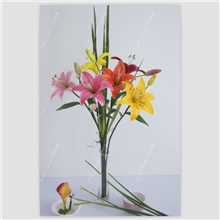 【供应批发】小百合PU花礼品花婚庆花仿真花仿真花工厂批发