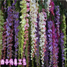 仿真花紫罗兰花枝特仿真紫藤花串豆花挂豆瓣绢花仿真藤条批发