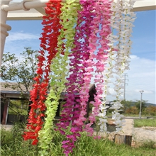 仿真花紫罗兰花串特仿真紫藤花条豆花串豆瓣绢花仿真藤条批发